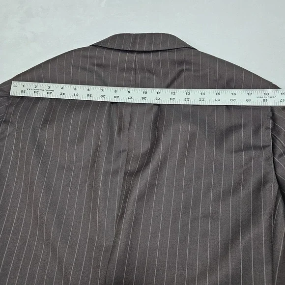 Holland & Sherry Sartoria Bespoke Suit Men 44S Pants 38x26 Wool Stripe Canvassed
